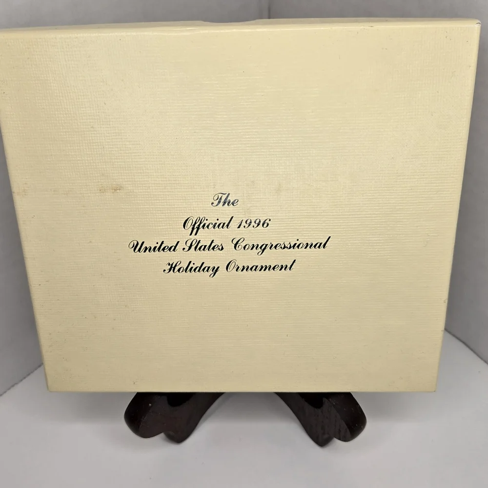 The Official 1996 United States Congressional Holiday Ornament With Box